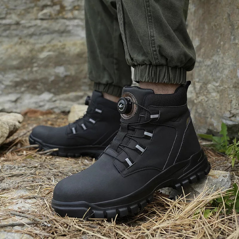 Men's Steel Cap Boots with Dial Lace | Work