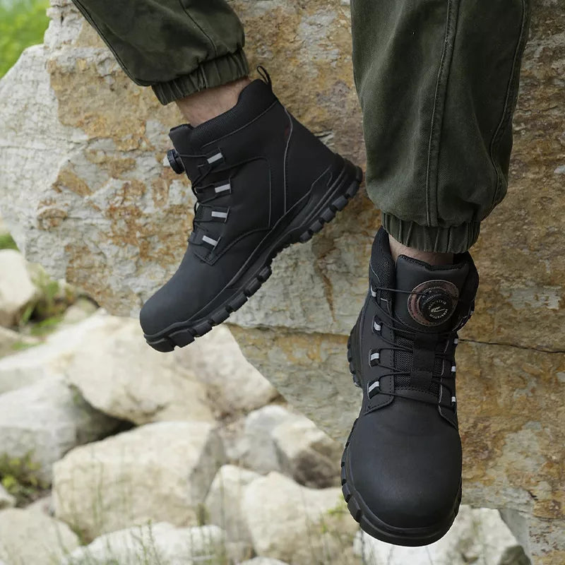 Men's Steel Cap Boots with Dial Lace | Work