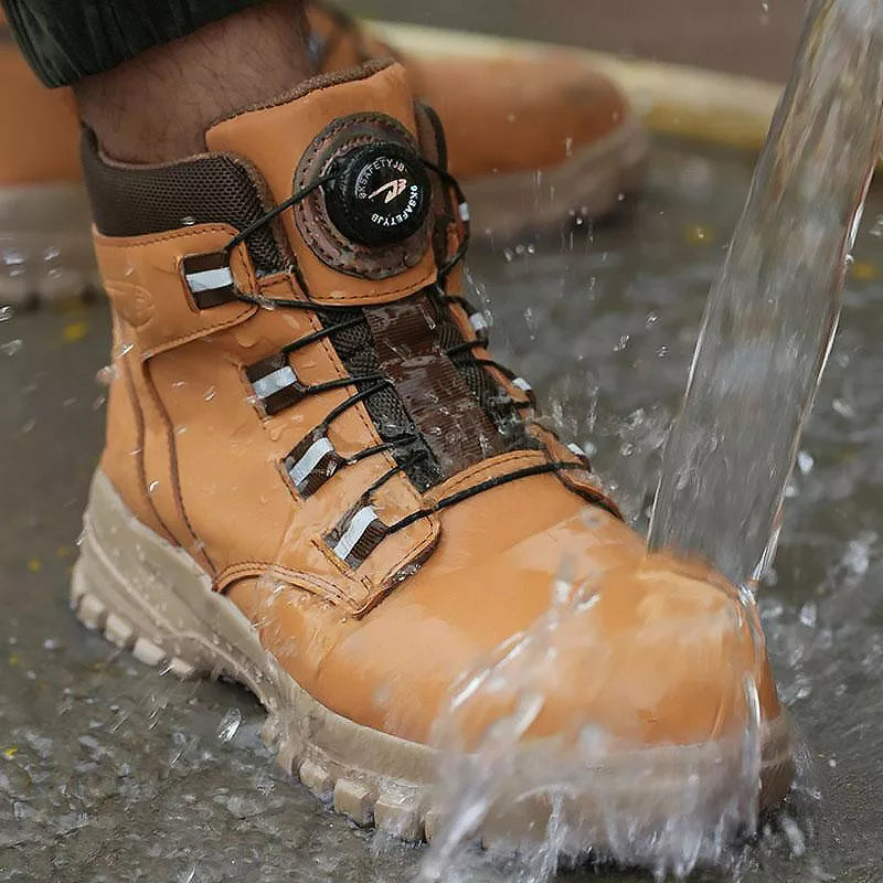 Men's Steel Cap Boots with Dial Lace | Work