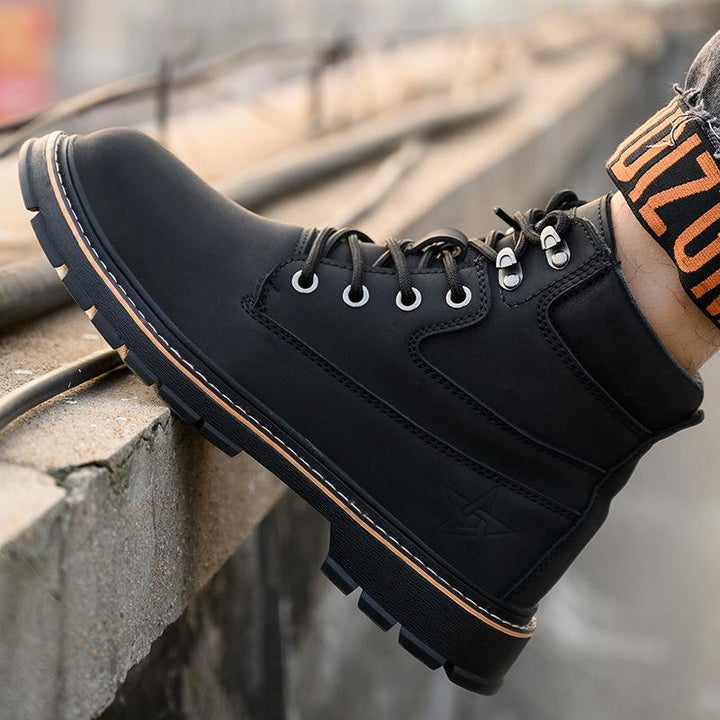 Men's Steel-Cap Boots with Lace-Up | Ankle-High