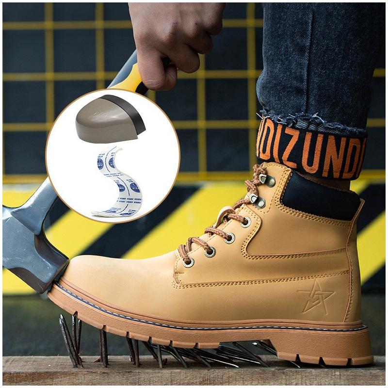 Men's Steel-Cap Boots with Lace-Up | Ankle-High