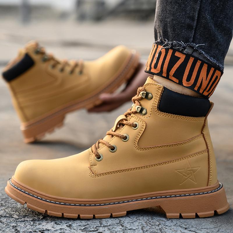 Men's Steel-Cap Boots with Lace-Up | Ankle-High