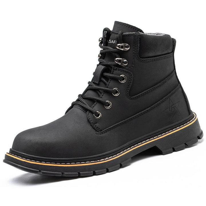 Men's Steel-Cap Boots with Lace-Up | Ankle-High