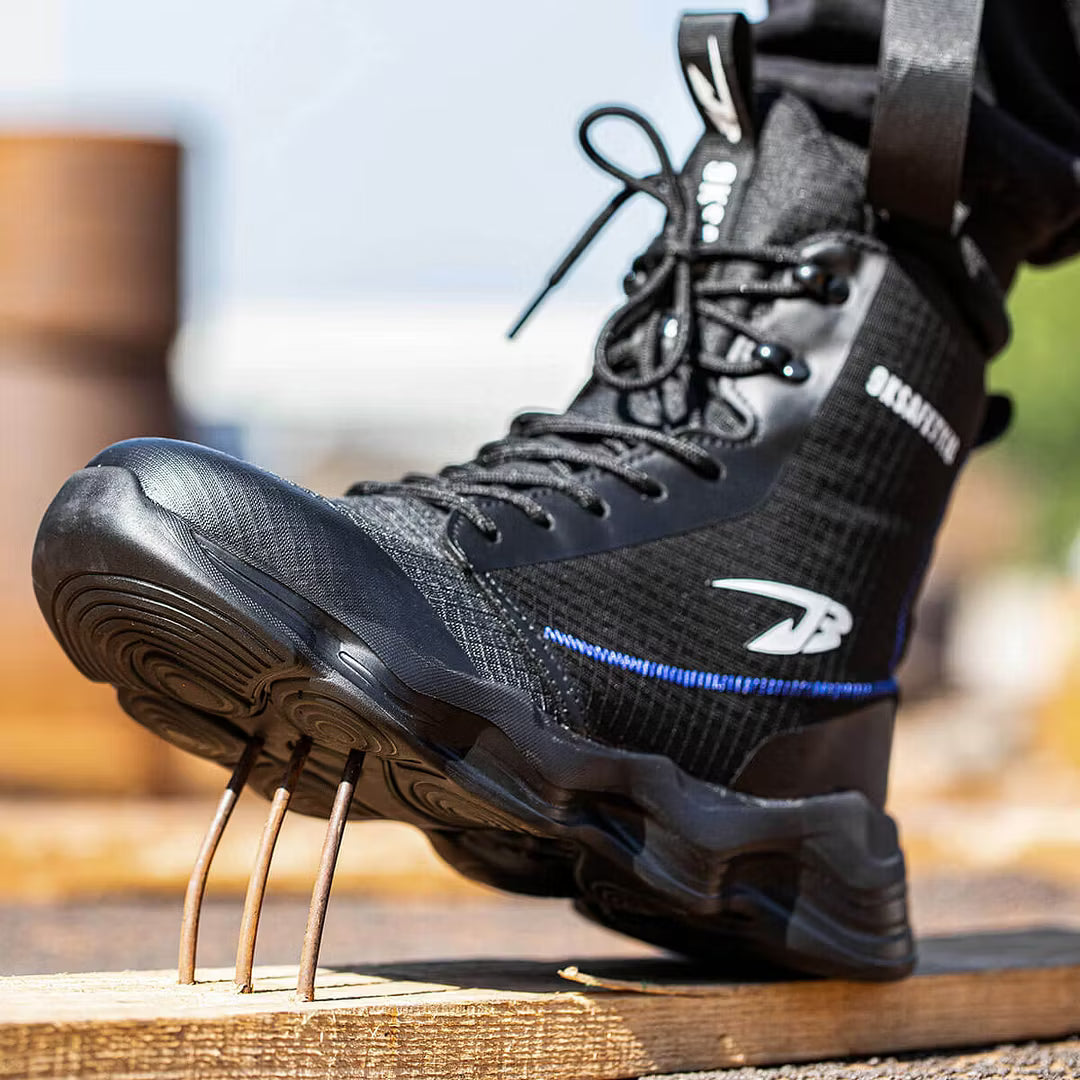 Men's Steel-Cap Boots with Lace-Up | High-Top