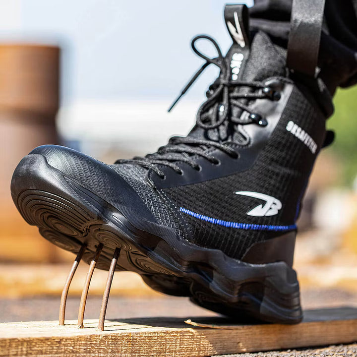 Men's Steel-Cap Boots with Lace-Up | High-Top