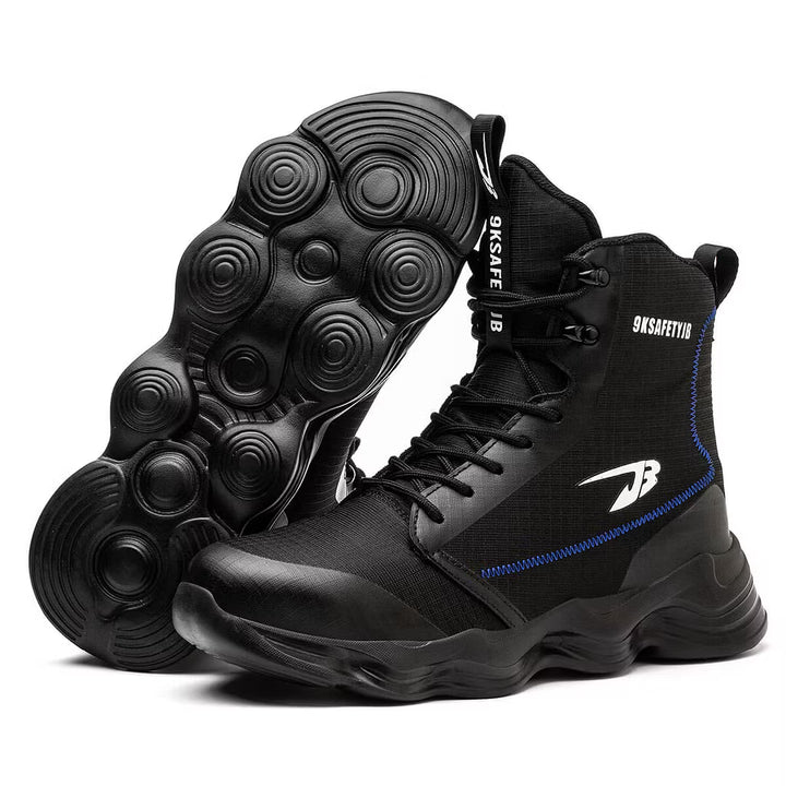 Men's Steel-Cap Boots with Lace-Up | High-Top