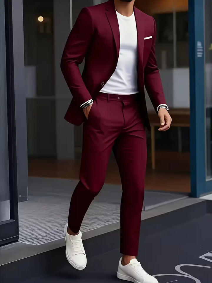 Men's Suit with Notch Lapel | Slim Fit