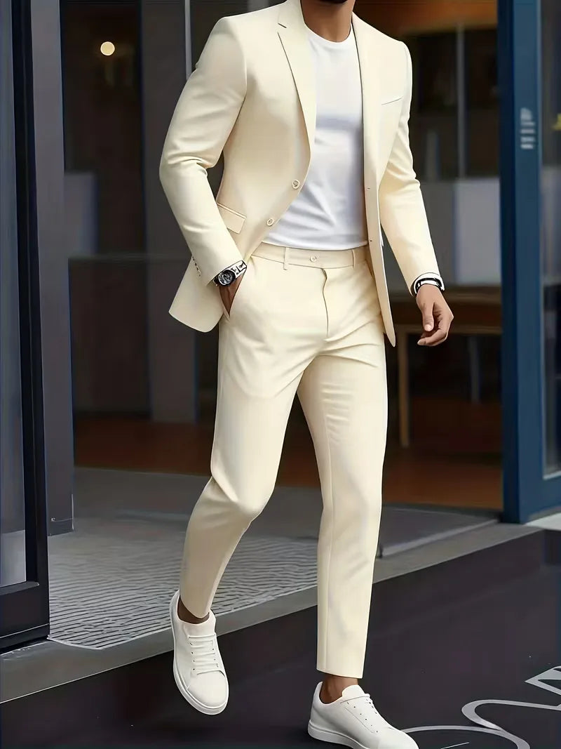 Men's Suit with Notch Lapel | Slim Fit