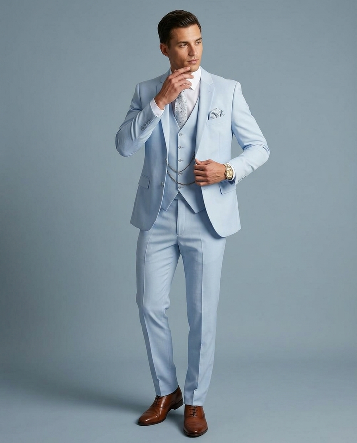 Men's Suits 3 Piece with Waistcoat | Wedding