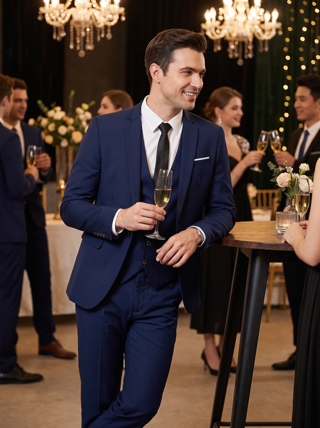 Men's Suits with Blazer Vest & Pants | 3-Piece Set