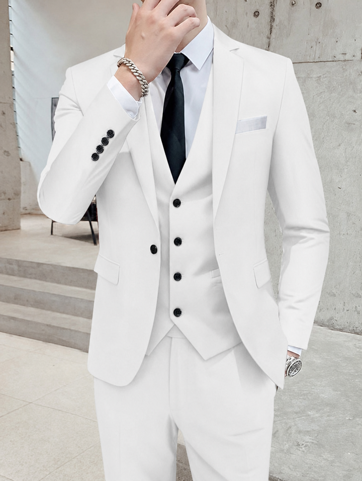 Men's Suits with Blazer Vest & Pants | 3-Piece Set