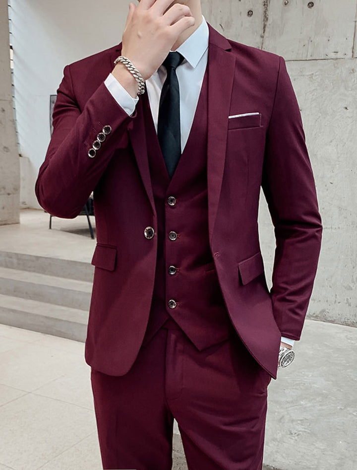Men's Suits with Blazer Vest & Pants | 3-Piece Set