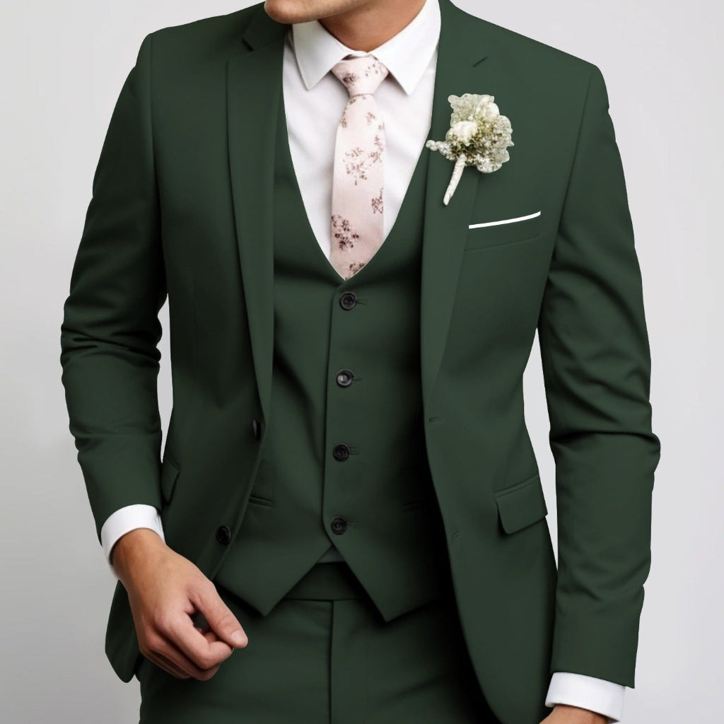 Men's Suits with Blazer Vest & Pants | Wedding 3-Piece