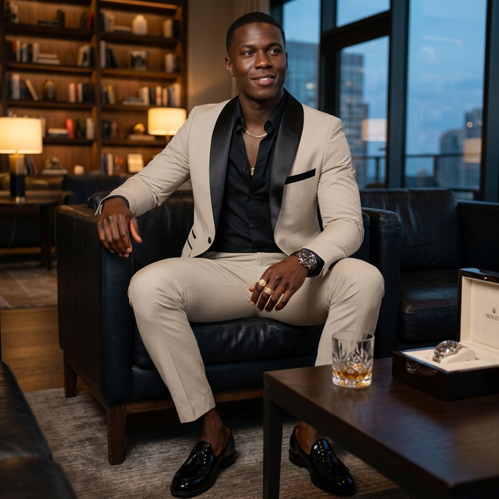 Men's Suits with Shawl Collar & Slim Pants | Two-Piece