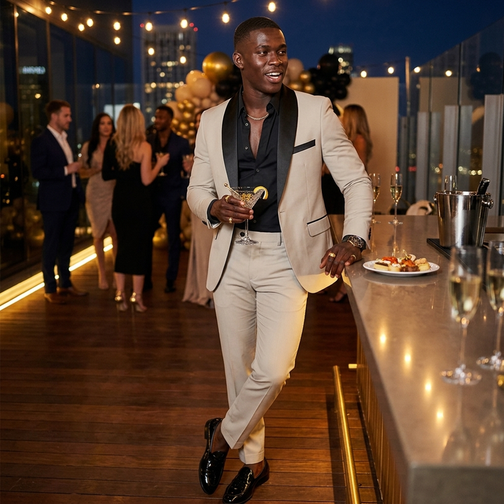 Men's Suits with Shawl Collar & Slim Pants | Two-Piece