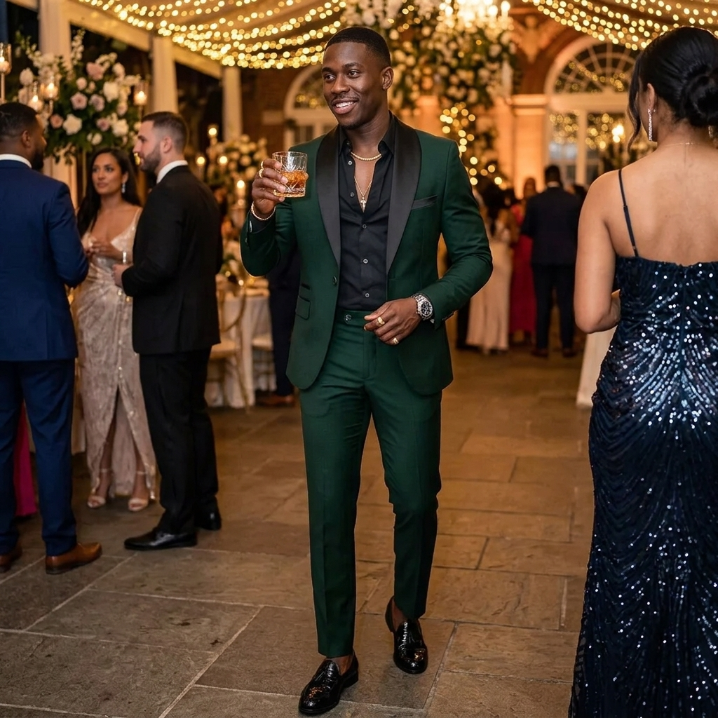 Men's Suits with Shawl Collar & Slim Pants | Two-Piece