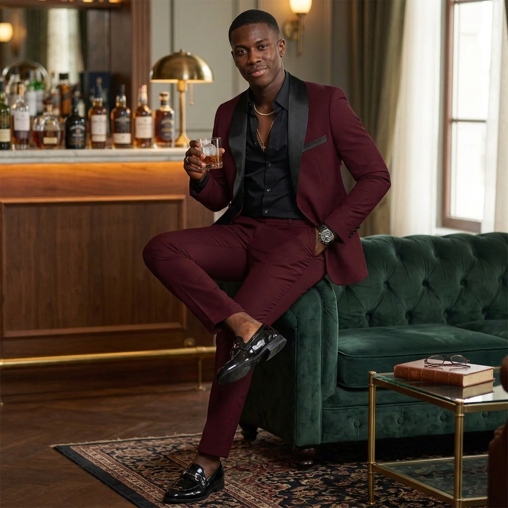 Men's Suits with Shawl Collar & Slim Pants | Two-Piece