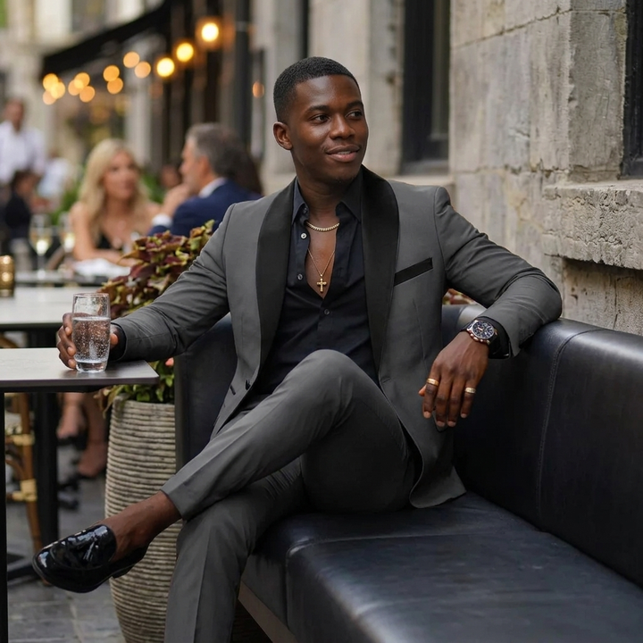 Men's Suits with Shawl Collar & Slim Pants | Two-Piece