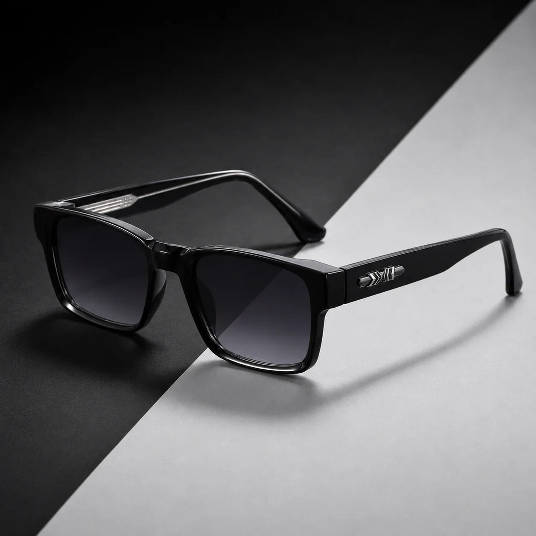 Men’s Sunglasses with Square Frame & Tinted Lenses | Casual