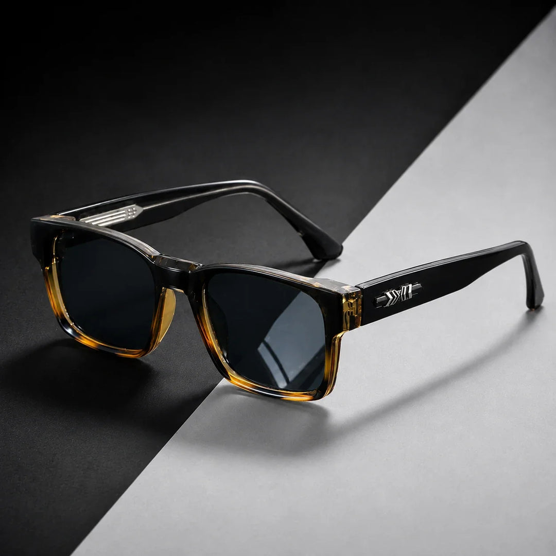 Men’s Sunglasses with Square Frame & Tinted Lenses | Casual