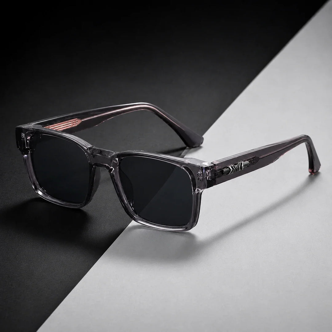 Men’s Sunglasses with Square Frame & Tinted Lenses | Casual