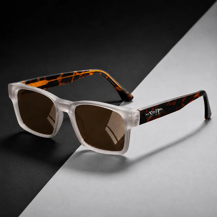Men’s Sunglasses with Square Frame & Tinted Lenses | Casual
