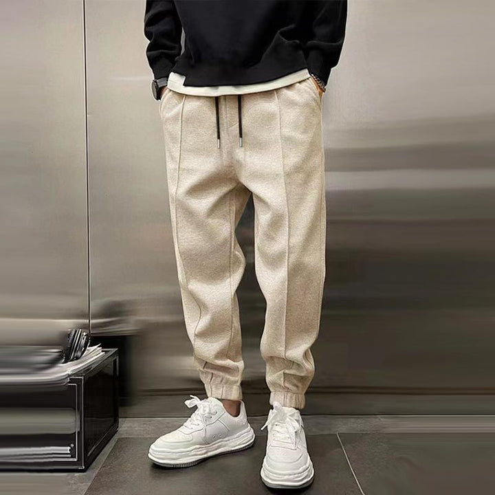Men's Sweatpants with Drawstring & Cuffed Ankles | Baggy