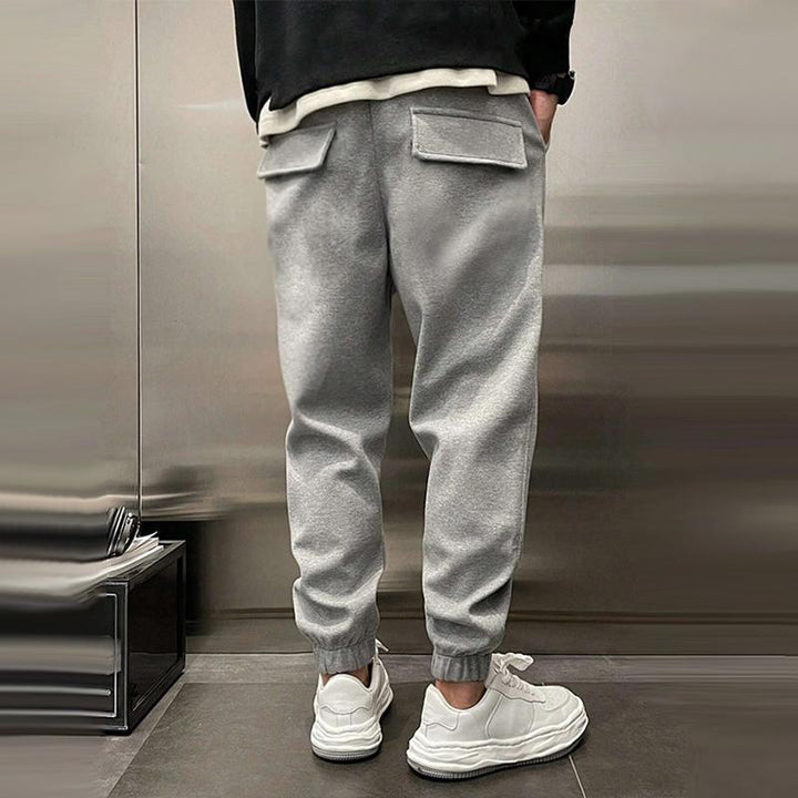 Men's Sweatpants with Drawstring & Cuffed Ankles | Baggy