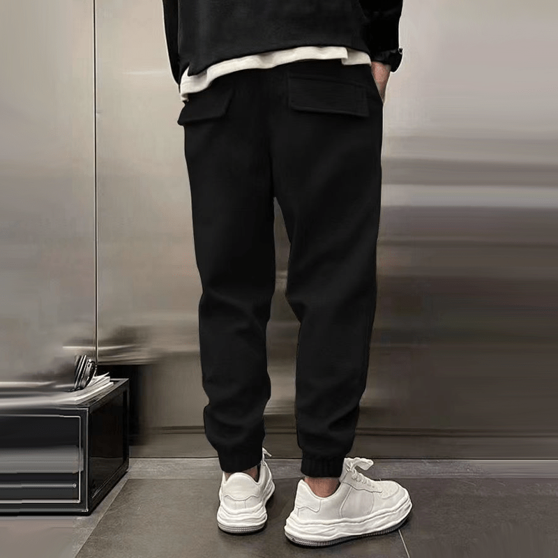 Men's Sweatpants with Drawstring & Cuffed Ankles | Baggy