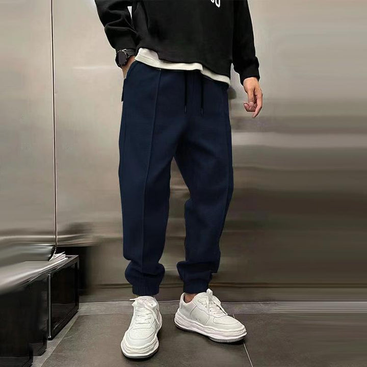 Men's Sweatpants with Drawstring & Cuffed Ankles | Baggy