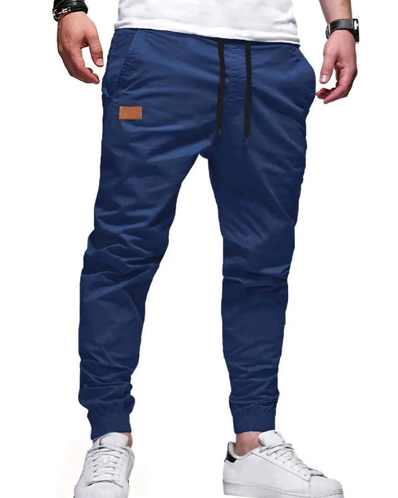 Men's Sweatpants with Drawstring & Pockets | Cuffed Hem