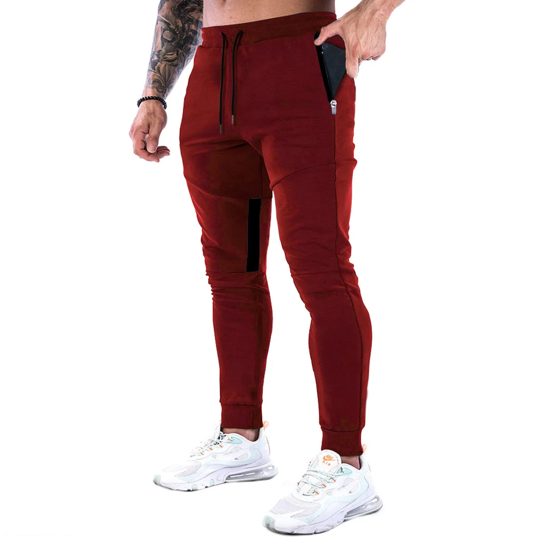 Men's Sweatpants with Zip Pockets & Drawstring | Tapered