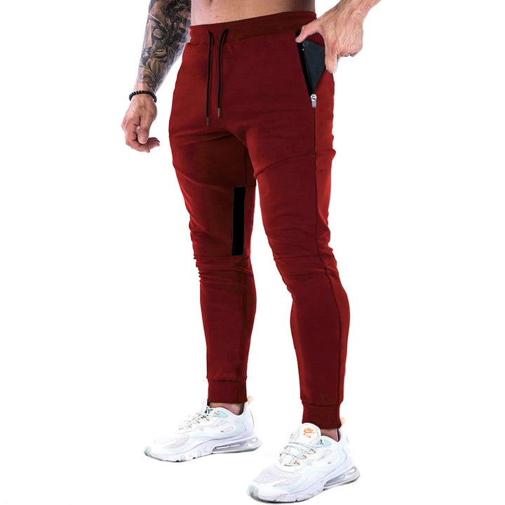 Men's Sweatpants with Zip Pockets & Drawstring | Tapered