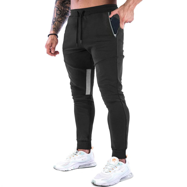 Men's Sweatpants with Zip Pockets & Drawstring | Tapered
