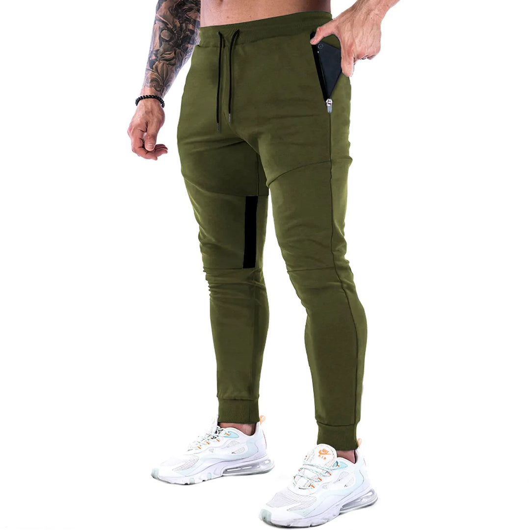 Men's Sweatpants with Zip Pockets & Drawstring | Tapered