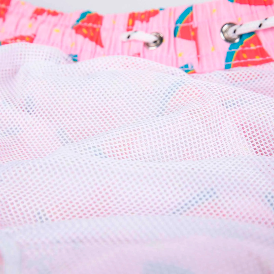 Men’s Swim Shorts with All Over Print & Drawstring Waist | Summer