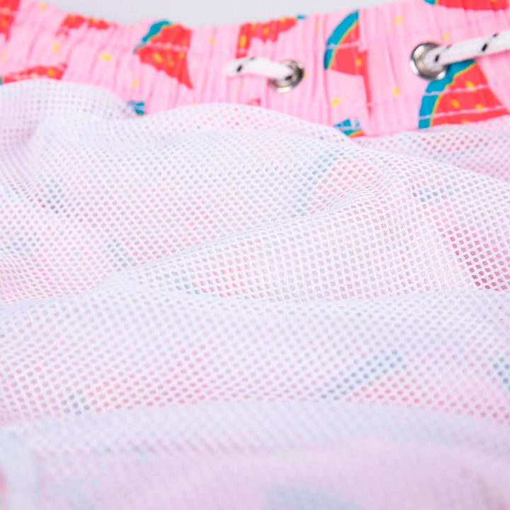 Men’s Swim Shorts with All Over Print & Drawstring Waist | Summer