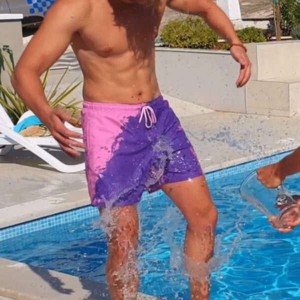 Men’s Swim Shorts with Colour Change Effect | Quick Dry