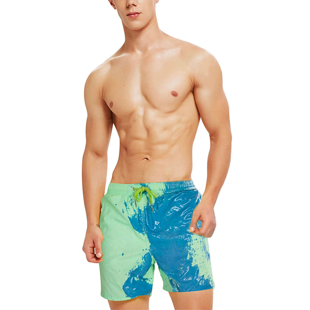 Men’s Swim Shorts with Colour Change Effect | Quick Dry
