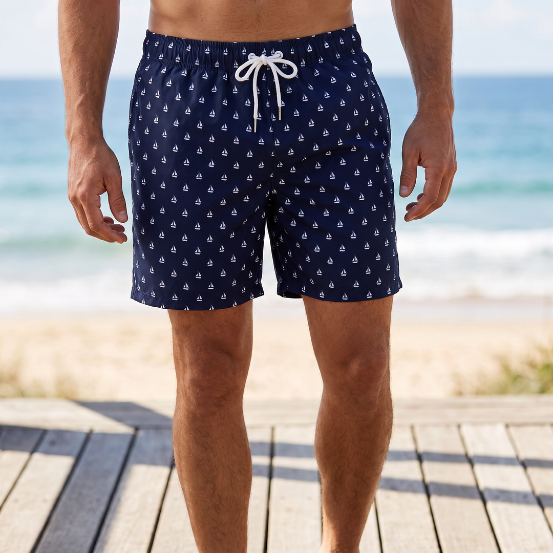 Men’s Swim Shorts with Drawstring Waist | Casual