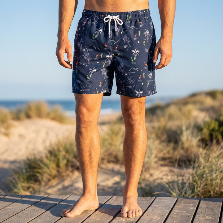 Men’s Swim Shorts with Drawstring Waist | Casual