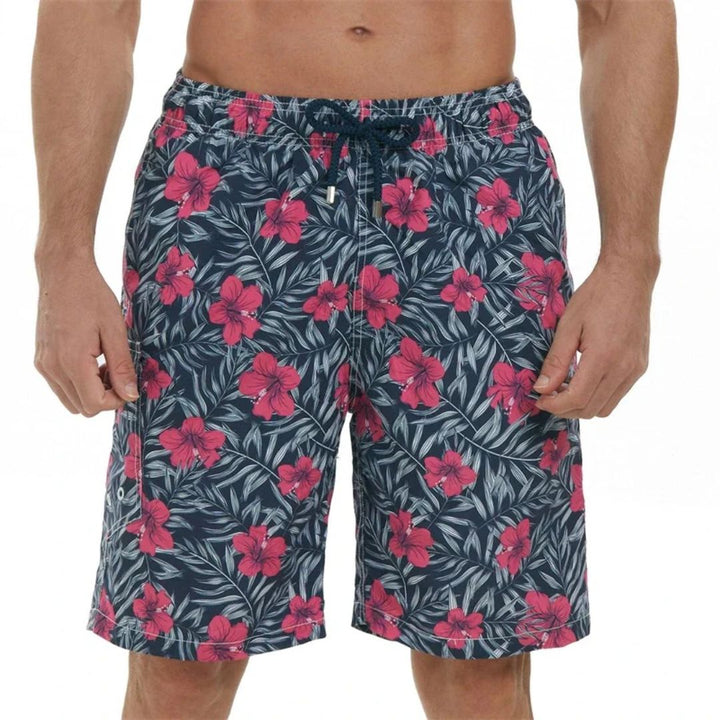 Men’s Swim Shorts with Drawstring Waist & Side Cargo Pocket | Casual