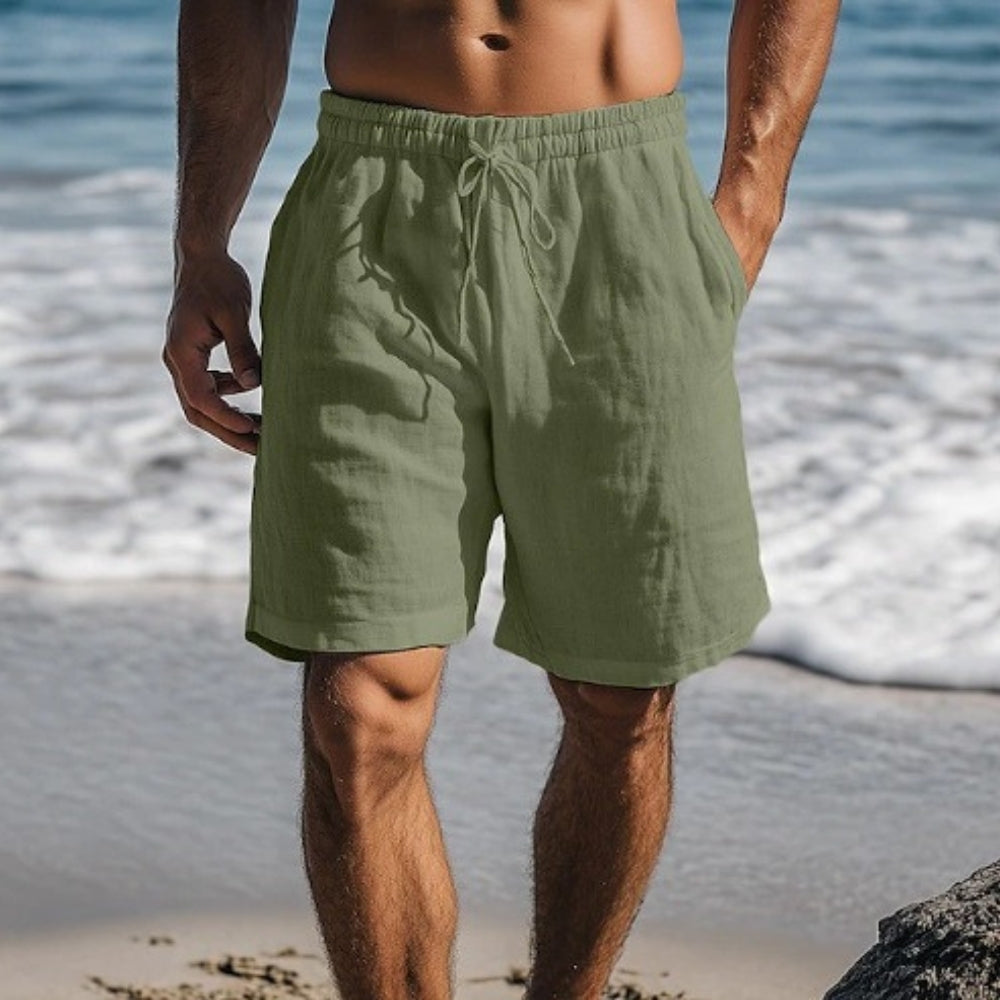 Men’s Swim Shorts with Drawstring Waist & Side Pockets | Above Knee