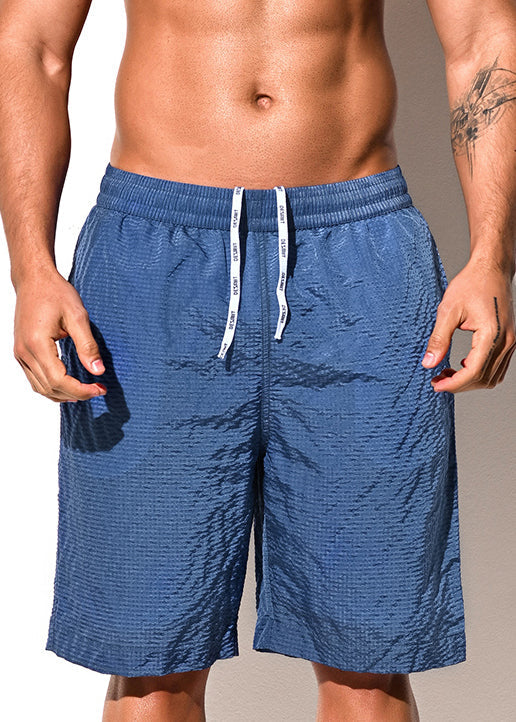 Men’s Swim Shorts with Drawstring Waist & Side Pockets | Knee Length