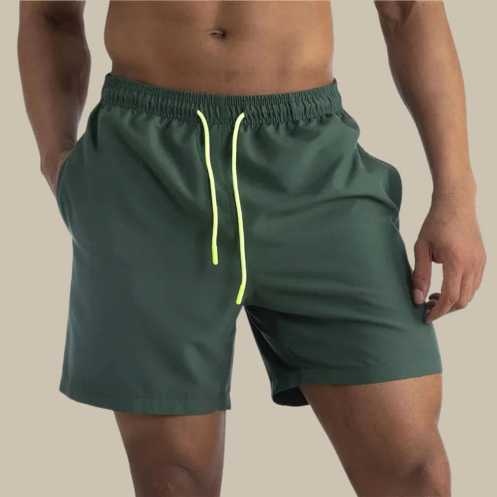 Men’s Swim Shorts with Drawstring Waist & Side Pockets |  Summer