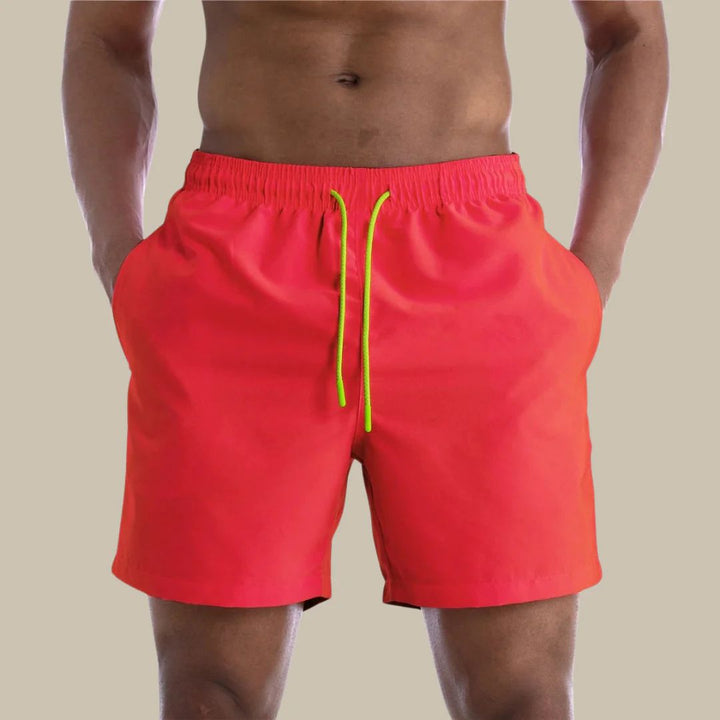 Men’s Swim Shorts with Drawstring Waist & Side Pockets |  Summer