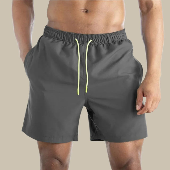 Men’s Swim Shorts with Drawstring Waist & Side Pockets |  Summer