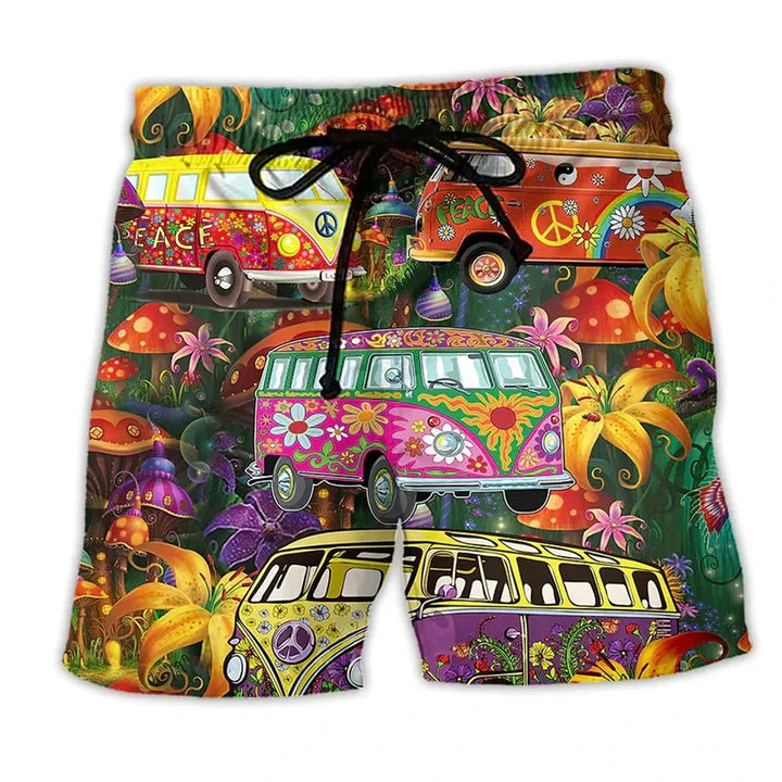 Men’s Swim Shorts with Graffiti Print | Summer
