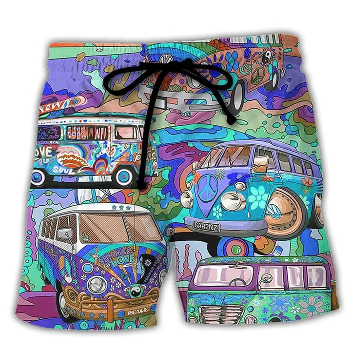 Men’s Swim Shorts with Graffiti Print | Summer