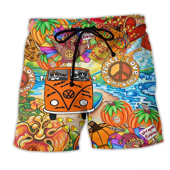 Men’s Swim Shorts with Graffiti Print | Summer